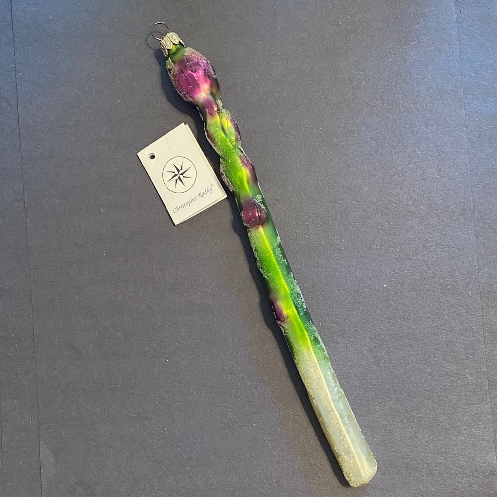 Christopher Radko RARE Happy Hollandaise Asparagus Spear